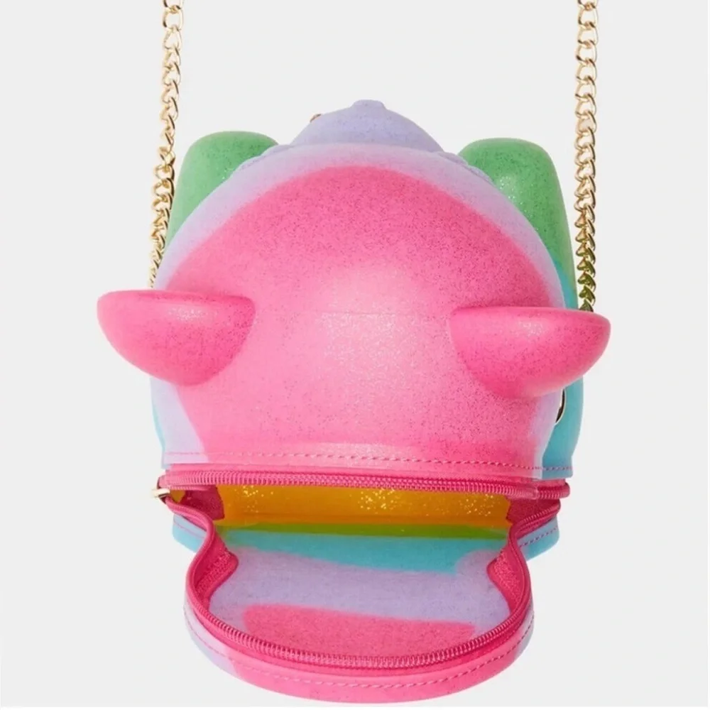 NWT Betsey Johnson- Necessity Crossbody bag. Rainbow Multi Silicone Gummy Bear